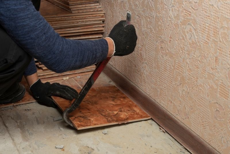 tile adhesive removal
